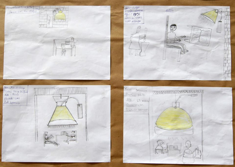 馬英九總統11日在臉書上PO出布國小朋友可愛的畫作，並希望能藉由「非洲一盞燈」計畫點亮更多非洲孩童的希望。圖片來源：翻攝馬英九臉書   