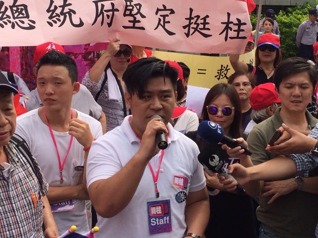 白色正義聯盟發言人陳建華7日表示，若黨內天王挺柱，選票能翻2倍。圖：符芳碩/攝   