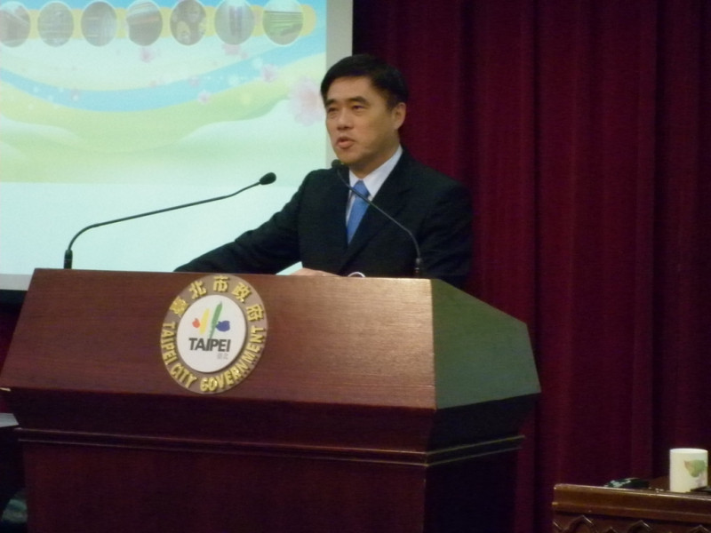 台北市長郝龍斌勝選連任之後，30日首度主持市政會議。資料照片：謝莉慧攝   