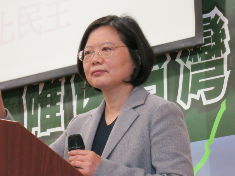 民進黨前主席蔡英文今(15)日出席「海內外台灣國是會議」。圖：林朝億/攝   
