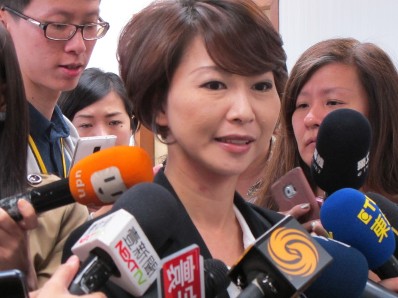 民進黨中常委陳亭妃14日表示，支持游錫堃參與新北市長補選。圖：林朝億/攝   