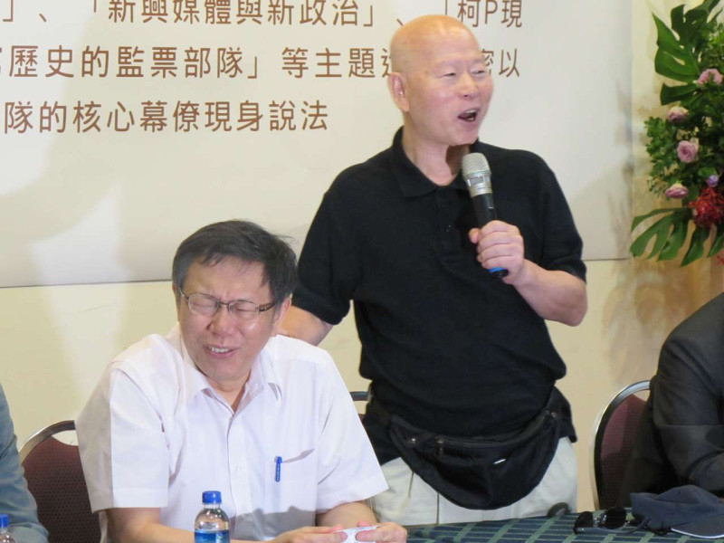 台北市長柯文哲23日表示，看不懂馬英九為何要操作李登輝談話的目的。圖：林朝億/攝   