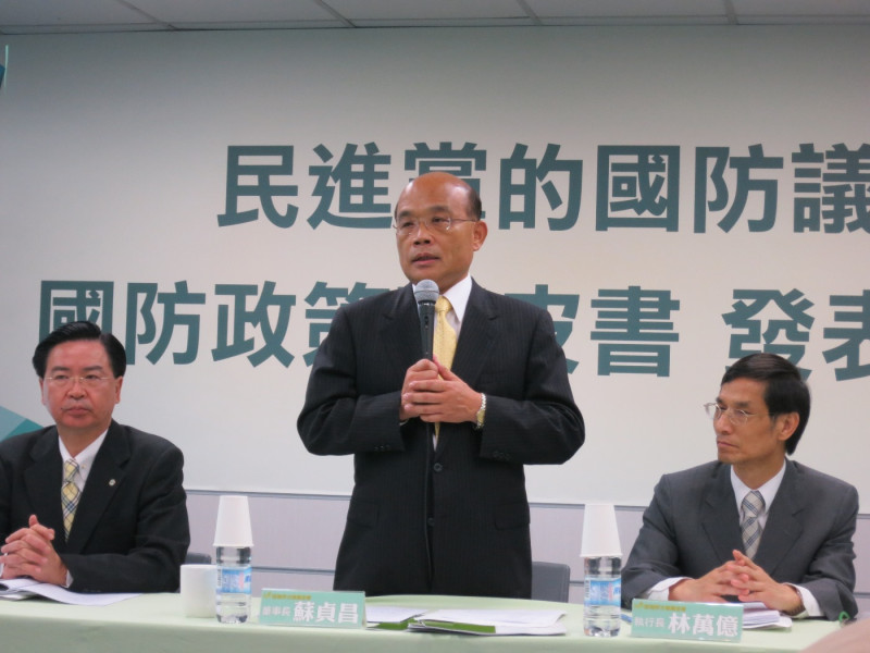 民進黨主席蘇貞昌7日表示，將全力支持會計法覆議案。圖：新頭殼資料照片   