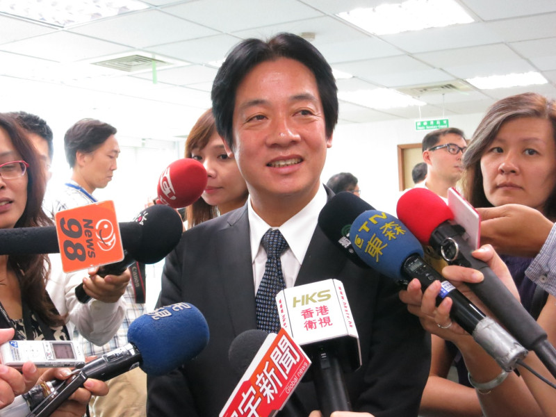 台南市長賴清德17日表示，民主化對中國是「良藥苦口」，民進黨應該要支持。圖：林朝億/攝   