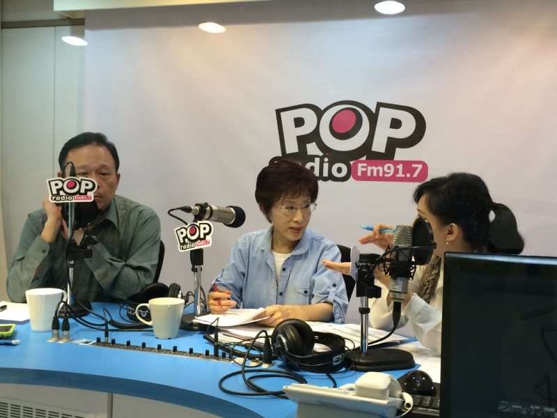 洪秀柱22日接受Pop Radio專訪表示，提出一中同表是要顧中華民國的主權。圖：符芳碩/攝   