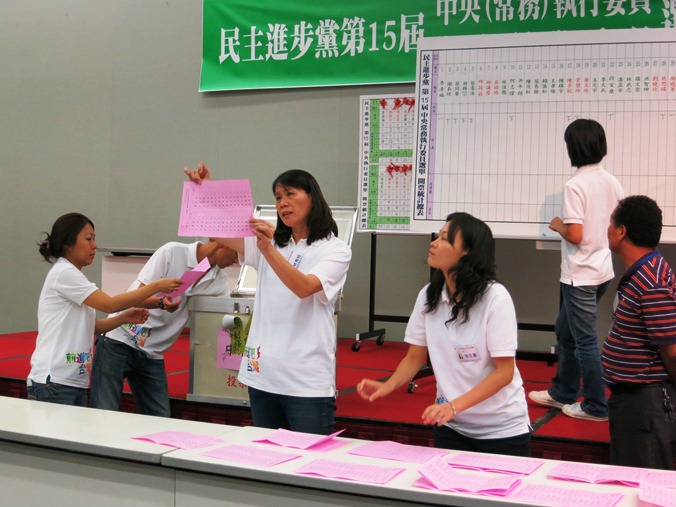 民進黨15日黨內選舉開票後，派系重新洗牌。圖：林朝億/攝   
