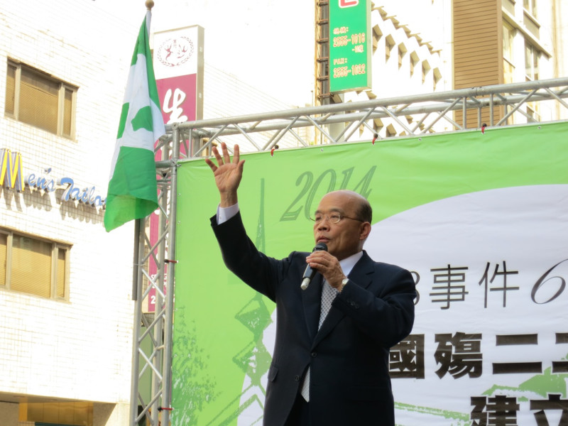 對於公民團體組政團，民進黨主席蘇貞昌28日表達合作的意願。圖：林朝億/攝影   