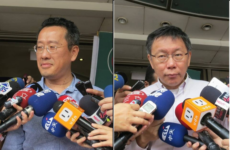 民進黨「2014選舉對策小組」今（16）日下午決定台北市長整合採兩階段民調。黨內人士指出，最後可能顧柯兩人在第二階段民調對決。圖：新頭殼合成   