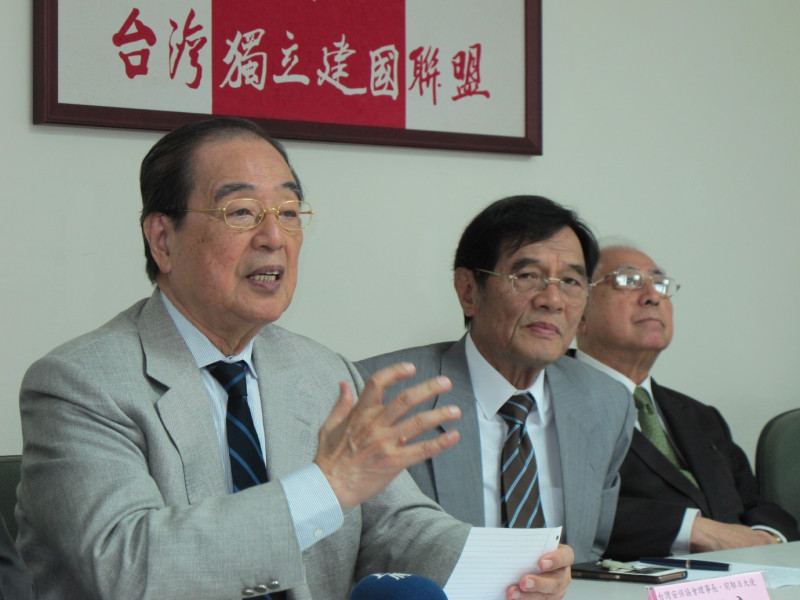 台獨聯盟主席陳南天27日表示，獨盟支持蔡英文參選總統。圖：林朝億/攝   