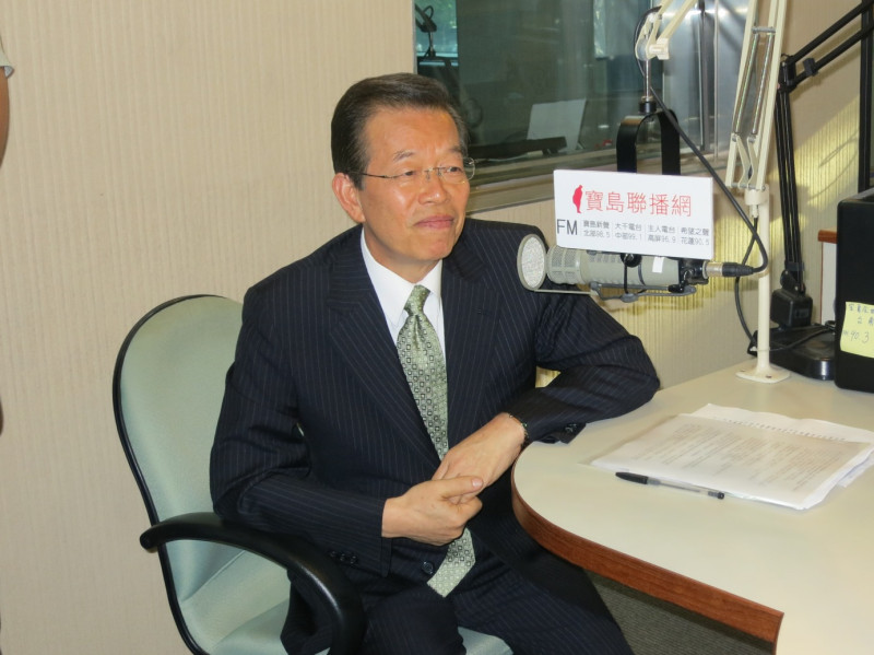 前行政院長謝長廷8日接受寶島新聲電台訪問。圖：林朝億/攝   