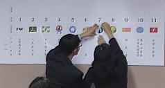 第8屆立法委員選舉政黨號次抽籤今(21)日上午10點舉行，共有11個政黨參與。圖片來源：中央社。   