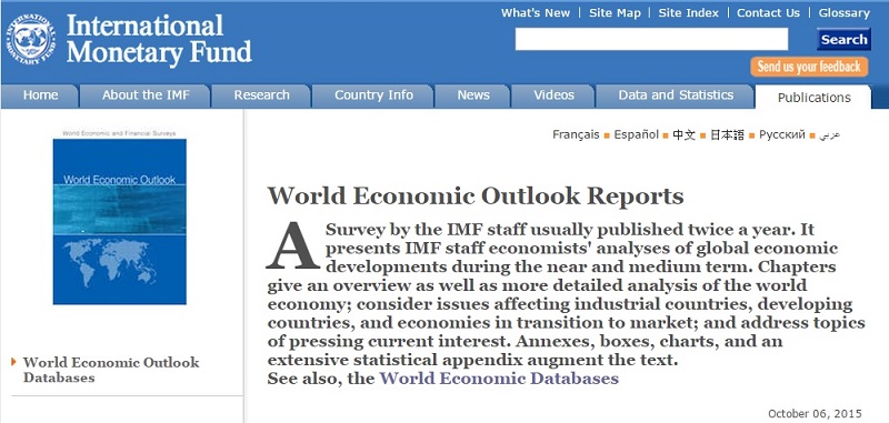 國際貨幣基金（IMF）6日公布最新世界經濟展望（WEO）報告，同步下修全球經濟成長率預測。圖：翻攝IMF官網   