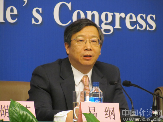 中國央行副行長易綱宣稱，今年消費者指數預計約上漲3%。翻攝自中國經濟網   