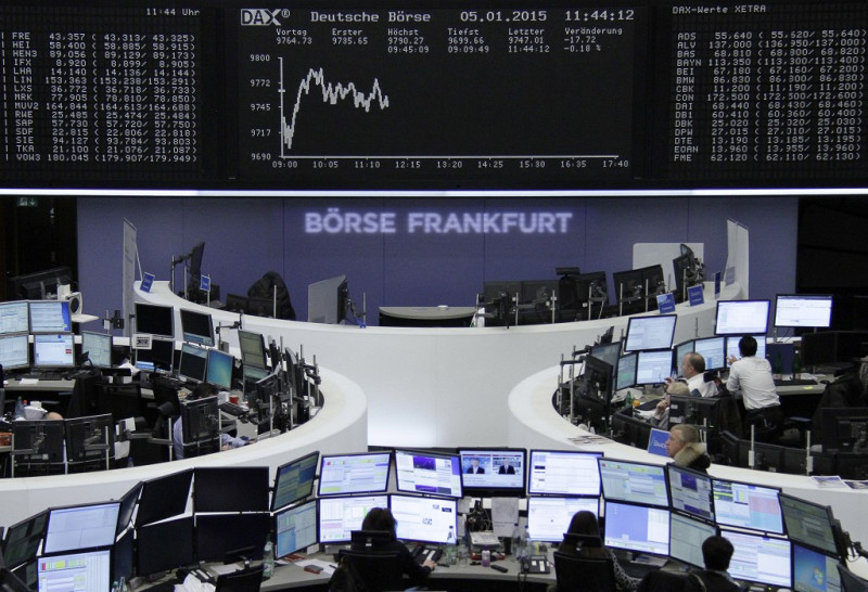 德國法蘭克福證券交易所。圖片來源：達志影像/路透社   