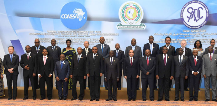 非洲26個國家領導人10日在埃及簽署協議，希望推動非洲自由貿易區。圖：翻攝intellivoire   