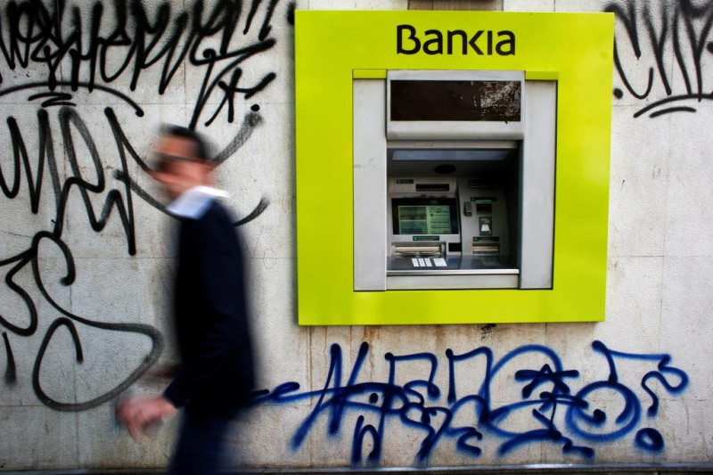 今年5月西班牙國有銀行Bankia獲得包括歐盟在內數十億歐元資金的挹注後，財政開始恢復元氣。圖片來源：達志影像/路透社   