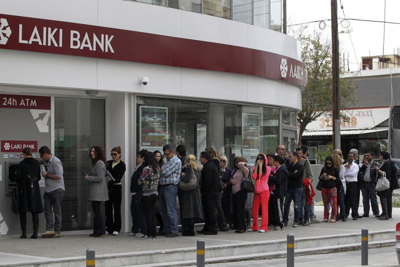歐元區財長會議今早批准賽普勒斯紓困方案，協議之一將關閉賽國的第二大銀行大眾銀行(Laiki Bank)。圖片來源：達志影像/路透社資料照片。   