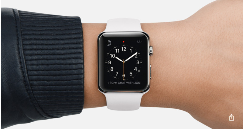 Pacific Crest分析師援引的數據顯示，Apple Watch銷售不如預期，iPhone仍是蘋果公司的主流產品。圖：翻攝自Apple官網   