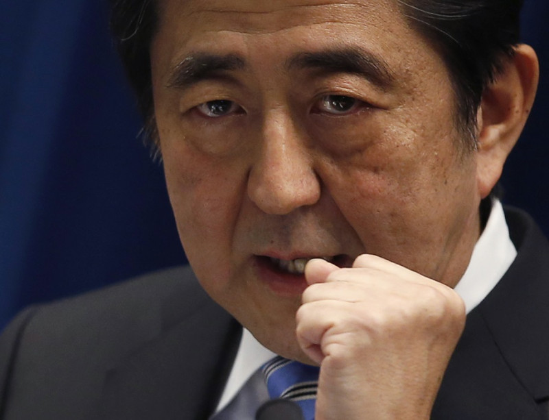 日本首相安倍晉三的內閣滿意度，創下執政以來的新低。圖片來源：達志影像/路透社資料照片   
