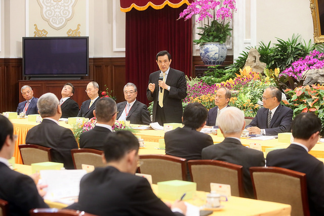 總統馬英九11日表示，政府會採取有效的財政政策，台灣經濟情況不是那麼差。圖：總統府提供   