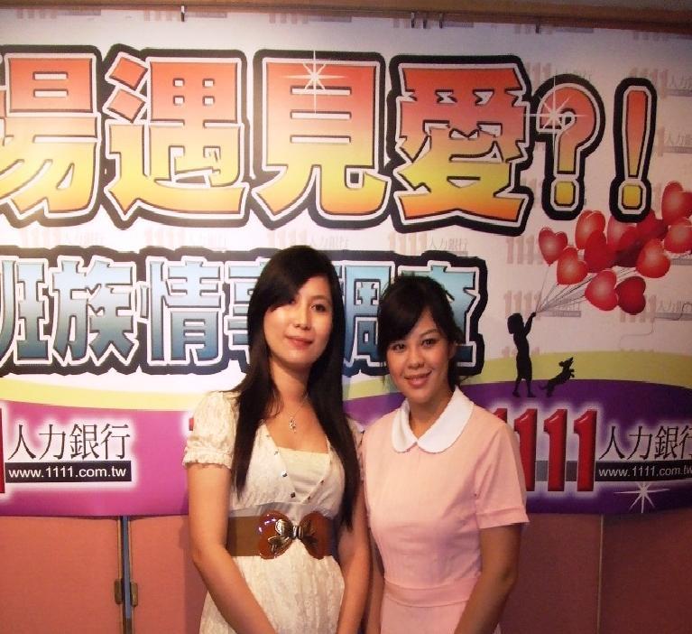 上班族小魚(左)、小琳(右)。圖片來源：廖可婷攝   