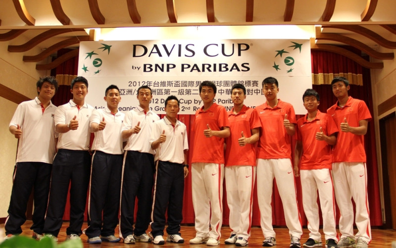 台維斯盃開打，兩岸網球選手明(6)日對戰。圖片來源：中華民國網球協會提供。   