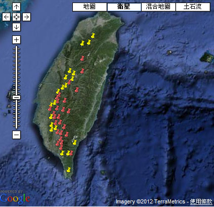 大雨不斷，農委會水保局提醒中南部地區發生土石流的機率高，民眾需多注意。圖片來源：農委會提供。   