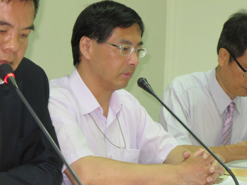 台電核電處副處長梁天瑞28日表示，維修記錄屬於廠商的智慧財產權。圖：林朝億/攝影   