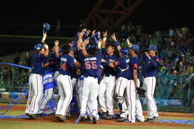 圖為2014年在台中舉行的第一屆世界盃21U棒球錦標賽，台灣隊獲得冠軍。圖：翻攝自中華成棒代表隊官方臉書   