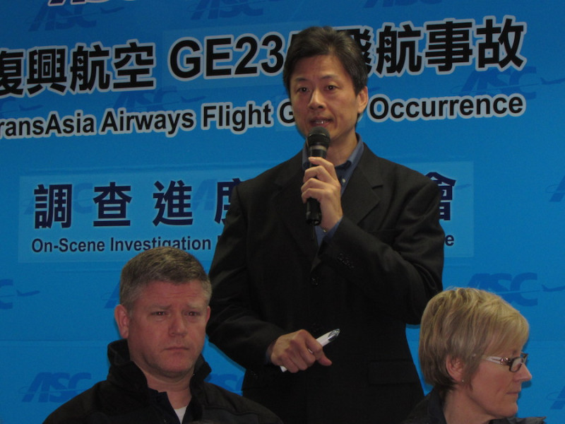 復興航空GE235班機4日發生墜毀失事意外，飛安會今(6)日下午召開記者會公布黑盒子記錄。圖：邱珮文/攝   