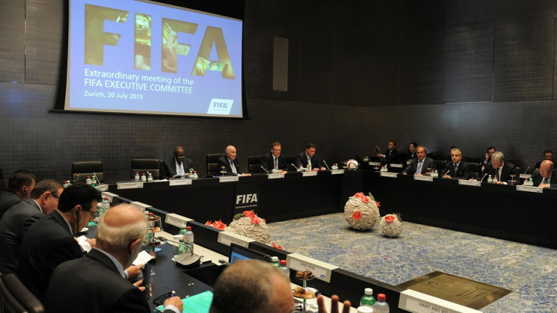 大韓足球協會會長鄭夢準將於8月17日在法國巴黎正式宣佈參選下一任國際足總（FIFA）主席。圖為FIFA召開會議討論下一任主席選出日期。圖：翻攝自FIFA官網   