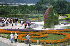 台北花博15日進行第2階段測試，圖為新生公園一隅。圖片來源：中央社   