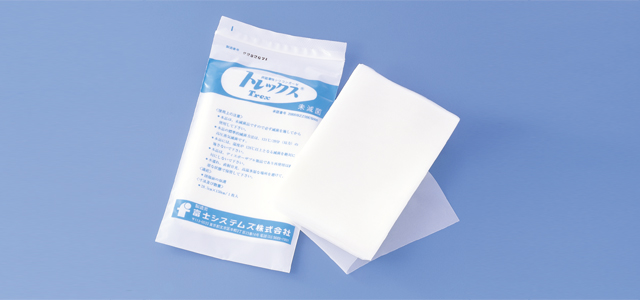 日本富士System公司29日捐贈該公司的「TREX不沾黏矽膠紗布」給台灣，該公司30日表示，這是對311地震的感恩回報。圖：翻攝自富士System官網   