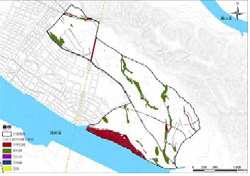 整個璞玉計畫公有地比例低，紅色區塊為國有地、綠色區塊為縣有地。圖片來源:新竹縣政府網站。   