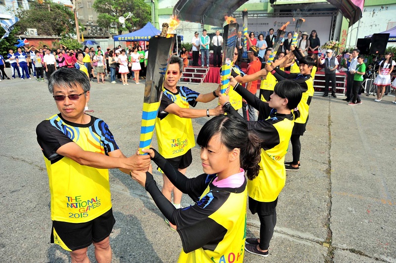 聖火將在17日全運會開幕日返抵高雄巨蛋。圖：高雄市政府提供&nbsp;&nbsp;&nbsp;