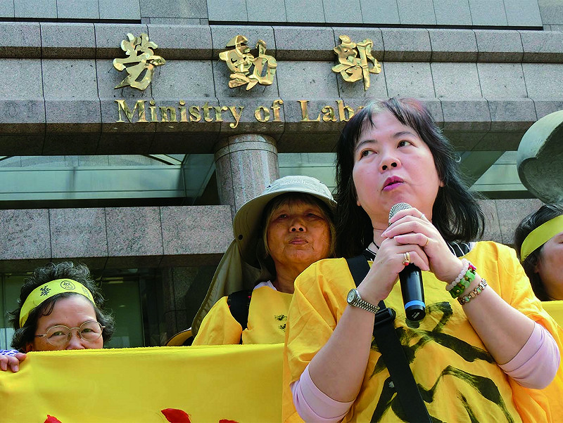 華隆自救會會長李翠明說現階段的抗爭成果來自自救會成員的堅持。圖：楊淳卉/攝   