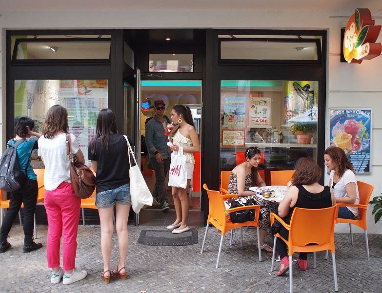 BoBoQ最早是從西柏林鬧區的馬堡街（Marburger Strasse）起家，目前分店遍及德國及鄰近國家，是歐洲最成功的珍珠奶茶連鎖店。圖：林育立/攝   