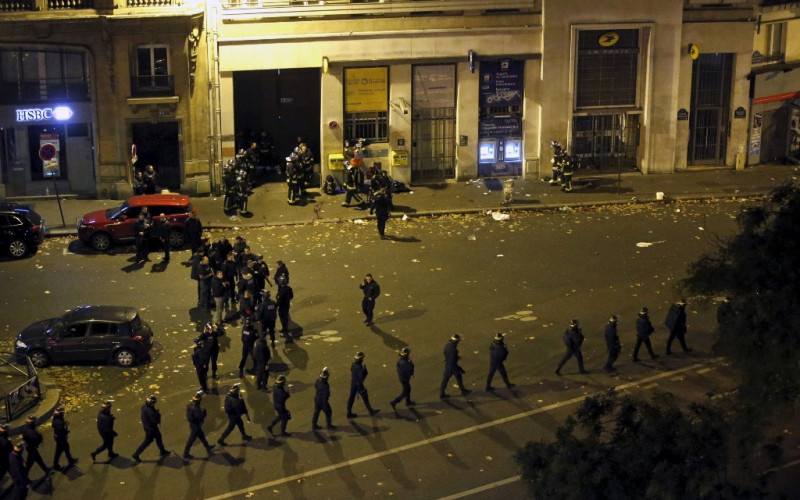 法國首都巴黎13日晚間發生多起恐怖攻擊事件。圖片來源：達志影像/路透社   