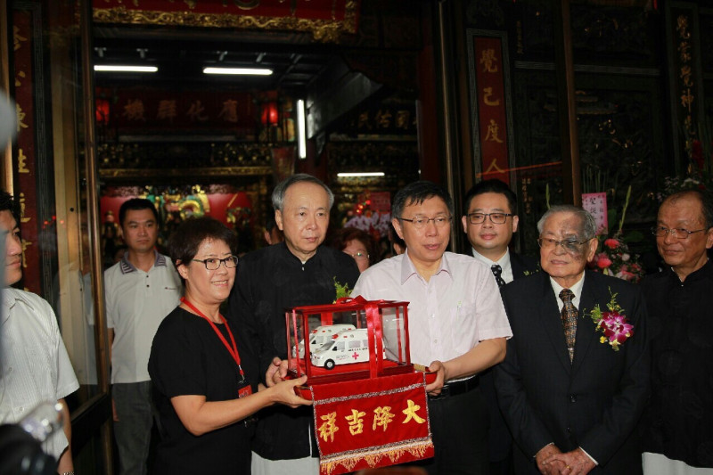台北市長柯文哲31日表示，如果要廢除或者不執行死刑的話，那就終身監禁、不要放出來。圖：台北市政府提供   