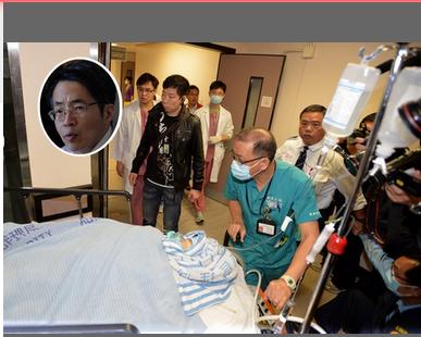劉進圖上月在西灣河遇襲，身中多刀，傷勢一度危急，引發香港社會對新聞自由的擔憂。圖：翻攝自明報網站   
