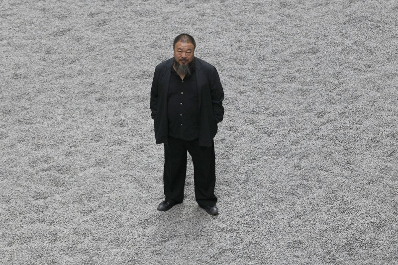 中國藝術家兼異議人士艾未未被國際知名雜誌《藝術觀察》（ArtReview）列為年度全球藝術界百大最有影響力人物之首。資料照片：達志影像/路透社。   