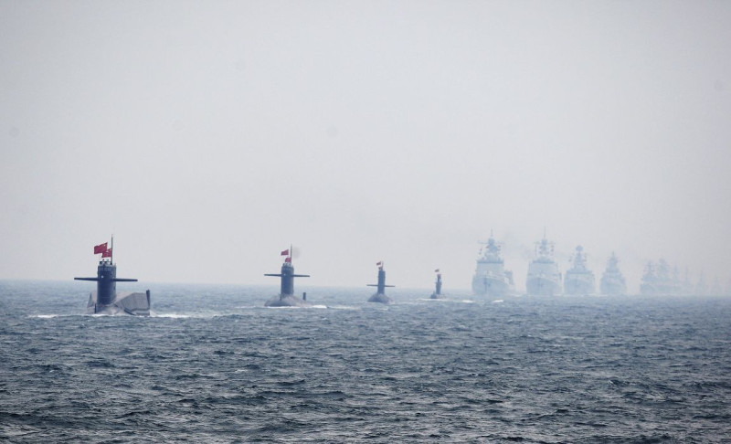 美國國防部6日發表中國軍力年度報告，圖為中國潛艦。圖片來源：達志影像/美聯社資料照片。   