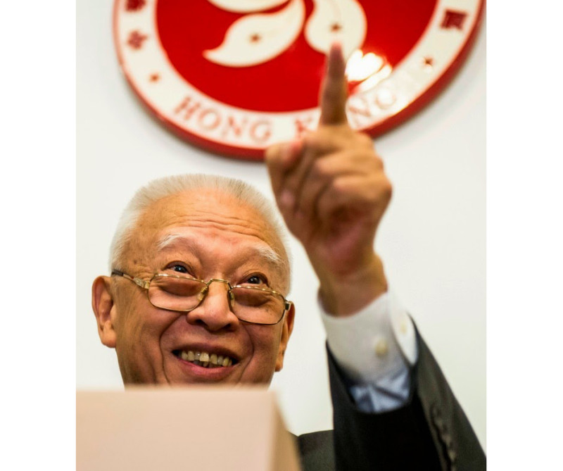 前香港特首、現任中國全國政協副主席董建華強硬看待香港選舉。圖片來源：達志影像/路透社資料照片   
