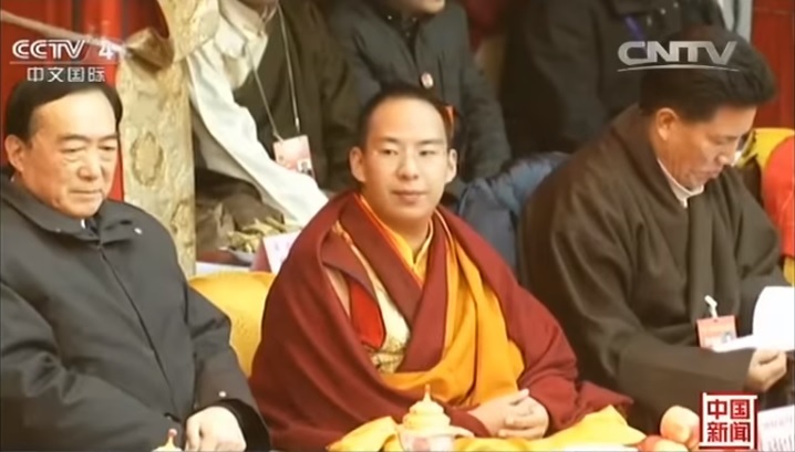 中國西藏日喀則扎什倫布寺8日舉行11世班禪確吉傑布坐床20周年慶祝典禮。圖：翻攝網路   