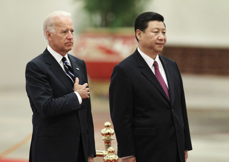 在中國進行訪問的美國副總統拜登(Joe Biden)，今(18)日上午會唔中國國家副主席習近平。圖片來源：達志影像/路透社。   