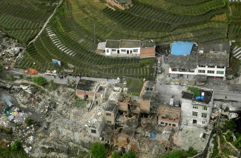 根據新華社最新報導，截至今（22）日上午為止，四川雅安地震（圖）共造成188人罹難、25人失蹤、11,460人受傷。圖片來源：達志影像/路透社。   
