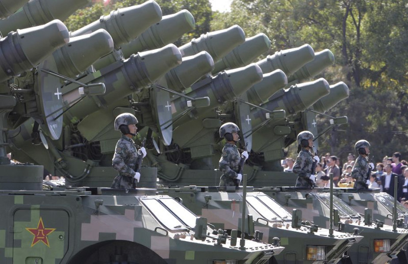 美國軍方18日向國會提交一份中國軍事年度報告，內容指出中國國防開支不透明。圖為中國的軍備。圖片來源：達志影像/美聯社。   