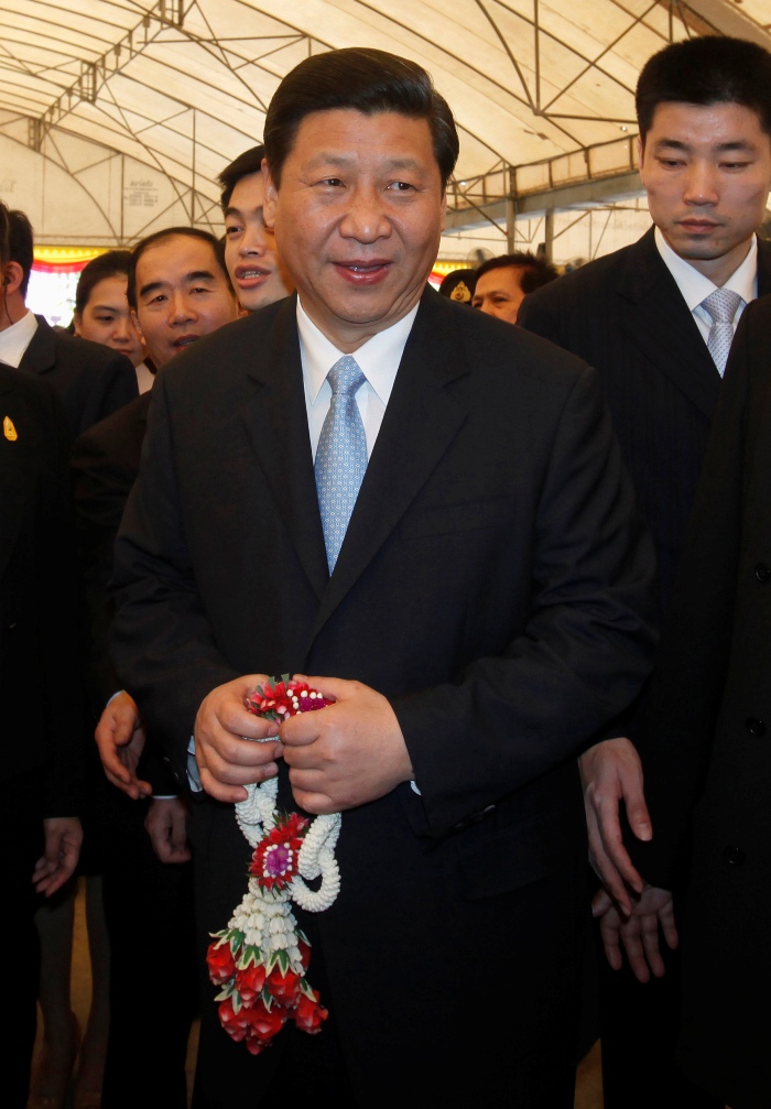 中國國家副主席習近平將於13日展開訪美之旅。圖為習近平於2011年底出訪泰國的照片。圖片來源：達志影像/路透社   