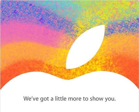 蘋果發出邀請函，將在下週二（23日）在舊金山舉行發表會，外界預測此次發表會重點是流傳已久的「iPad mini」。圖片來源：翻攝自網路。   