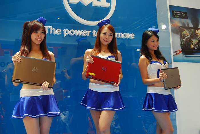 2011台北電腦應用展今(28)日正式展開，針對有筆電需求的用戶，惠普、DELL、聯想等大廠紛紛推出新機。圖片:黃沛云/攝   